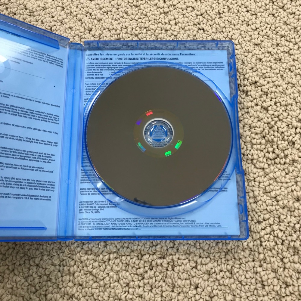 Naruto Shippuden Ultimate Ninja Storm 4 Road to Boruto Sony PS4 Game Disc Case - Picture 4 of 4